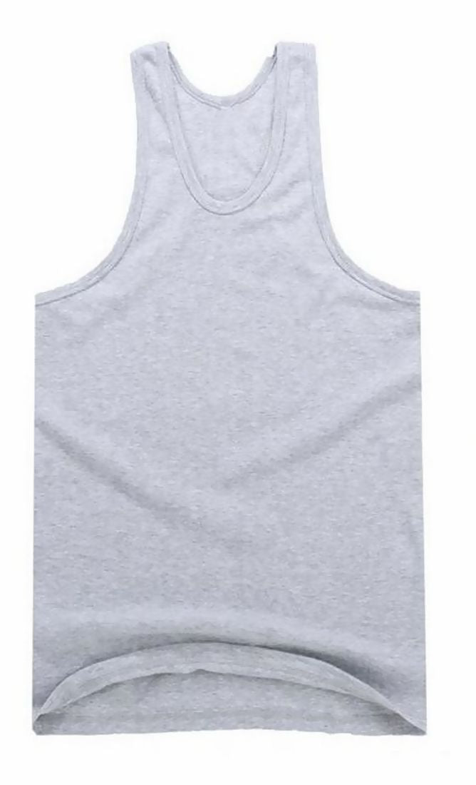 タンクトップ ランニング シャツ ノースリーブ メンズ 男性 グレー バリエーション画像