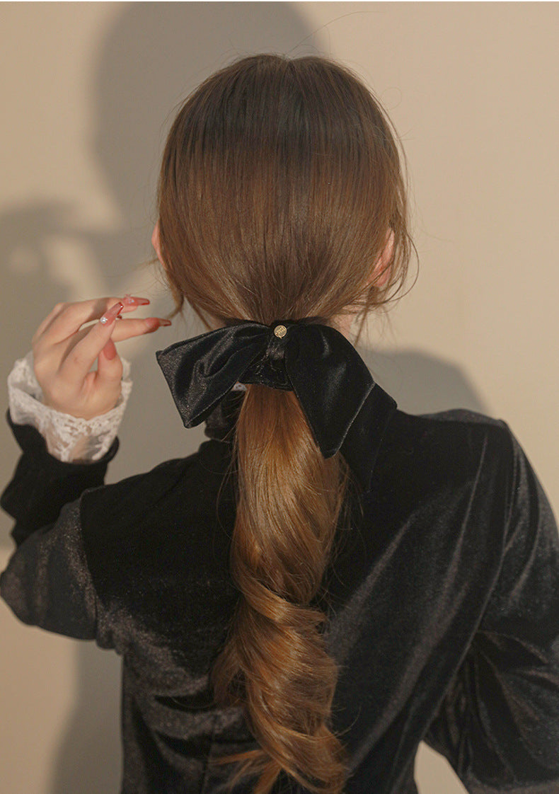 ベロアリボンシュシュ ヘアゴム 髪ゴム レディース 女性 女子 商品画像5