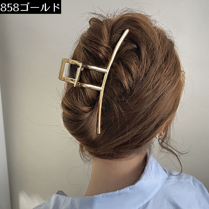 バンスクリップ ヘアクリップ レディース ヘアアクセサリー 金属製 髪留め 商品画像5