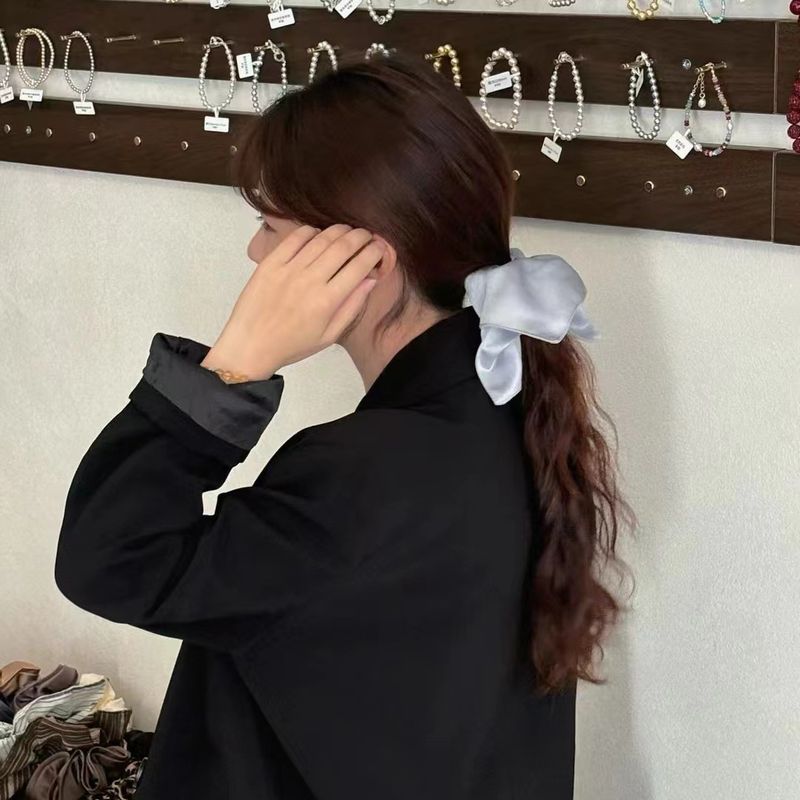 シュシュ ヘアゴム レディース 女性 サテン 光沢 商品画像5