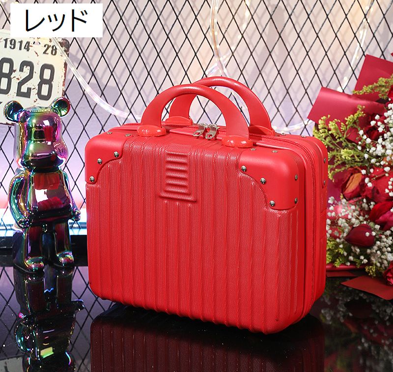 ミニトランクケース ミニスーツケース 小型 メイクボックス コスメボックス 鞄 商品画像5