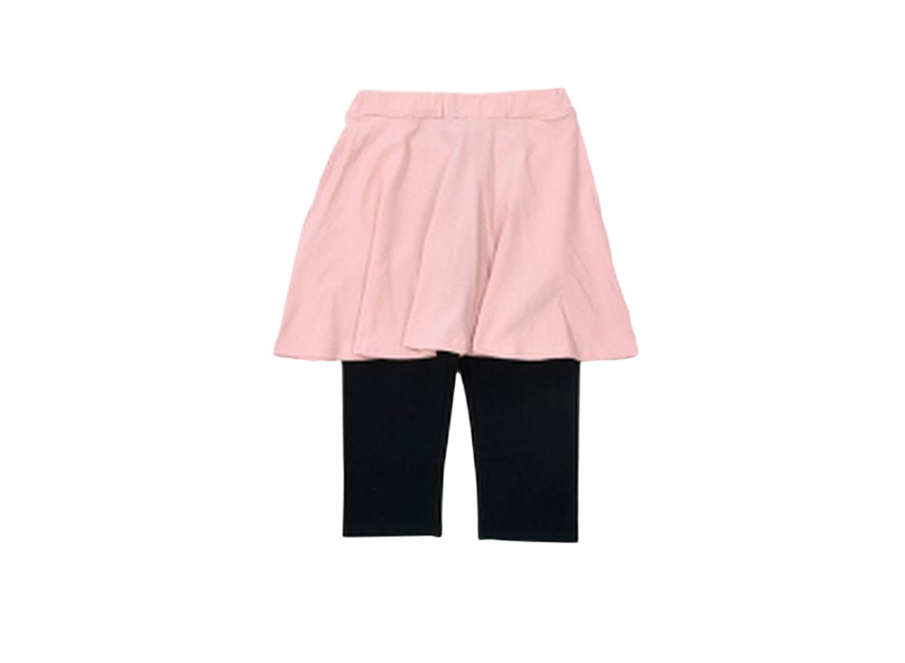 子供服 スカッツ 6分丈 女の子 スカート付きレギンス ミニスカート ピンク バリエーション画像