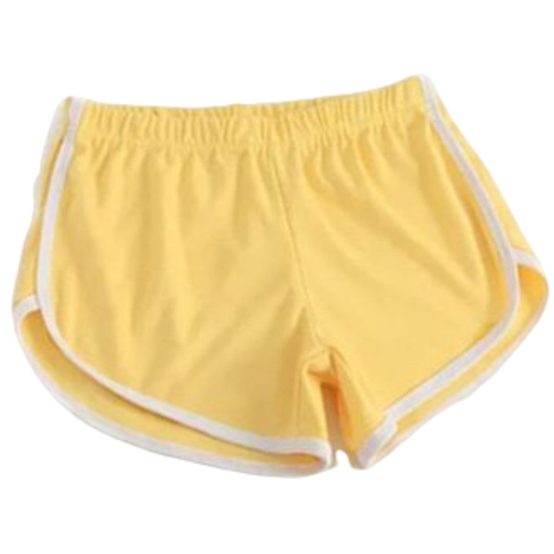 スポーツウェア ショートパンツ レディース ショート丈 短パン 半ズボン イエロー バリエーション画像