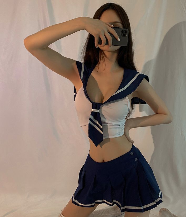 コスプレ衣装 コスチューム 上下セット レディース 学生服 セーラー服 商品画像5