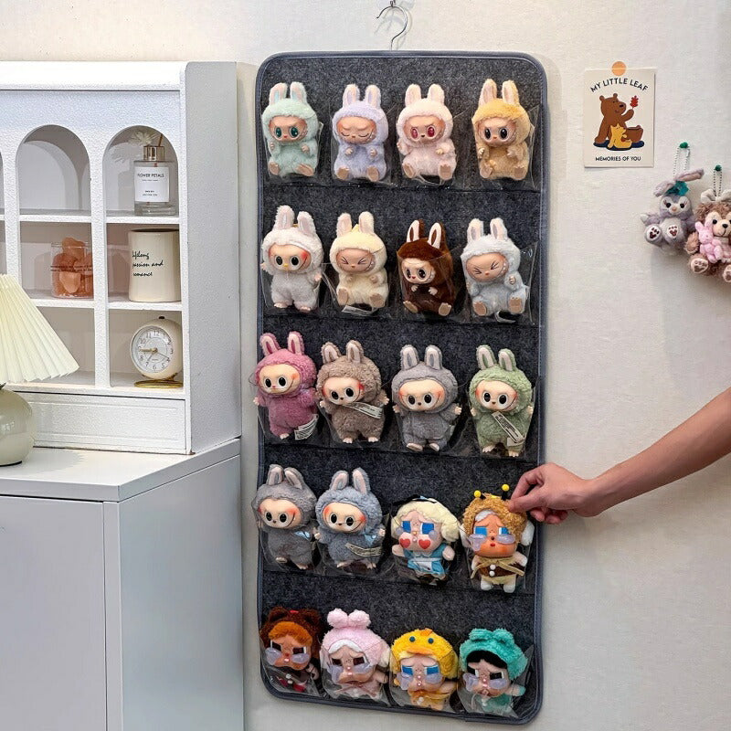 ウォールポケット 収納ポケット クリアポケット ぬいぐるみ用 見せる収納 小物収納 商品画像5
