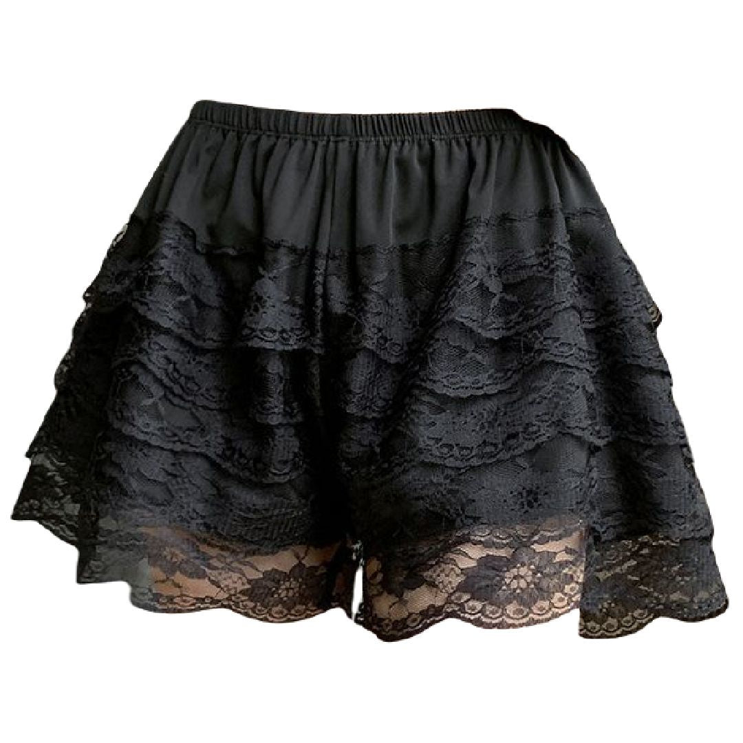 ペチパンツ 単品 1枚 ペチコート タップパンツ レディース ブラック バリエーション画像