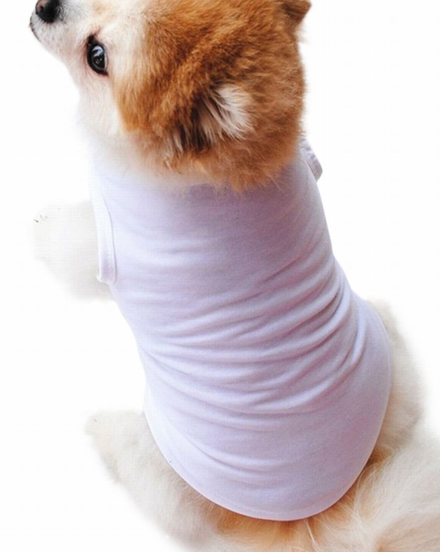 ペットウェア ドッグウェア 犬の服 ペットグッズ タンクトップ ベスト ホワイト バリエーション画像