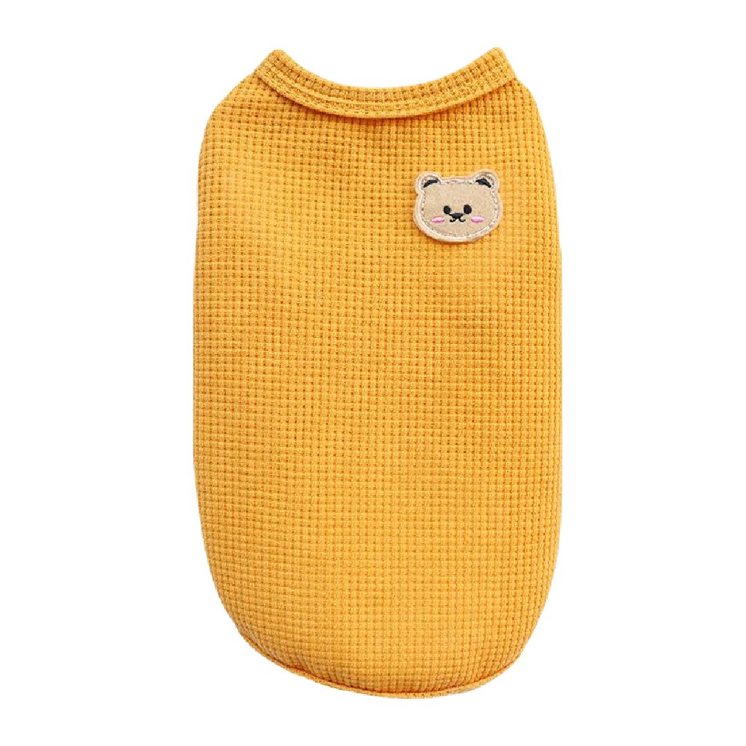 ドッグウェア 犬服 タンクトップ ベスト ペット 猫 イエロー バリエーション画像