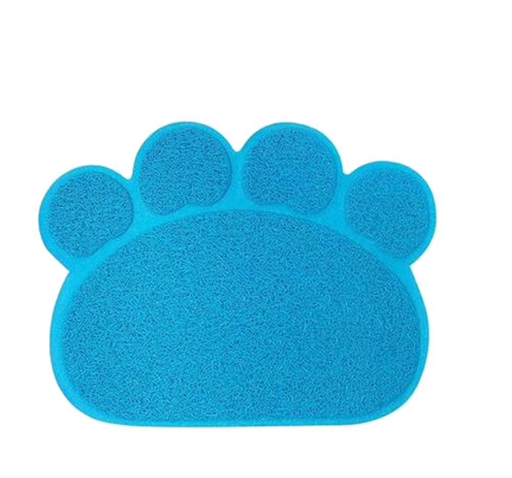 砂取りマット 猫用 ネコ ペット用品 トイレマット 30×40cm スカイブルー【肉球】 バリエーション画像