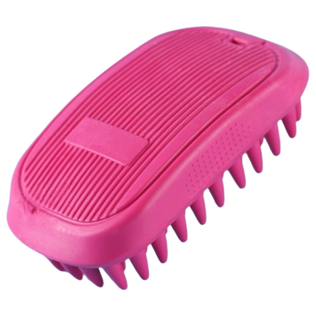 ペット用ブラシ ラバーブラシ 犬用 猫用 ペット用品 ゴム ローズ バリエーション画像