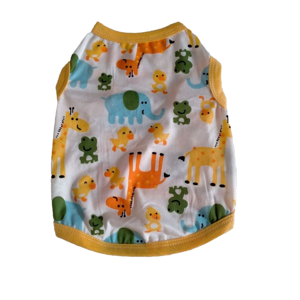 ペットウェア タンクトップ 犬服 猫用 ノースリーブ 袖なし ゾウ バリエーション画像