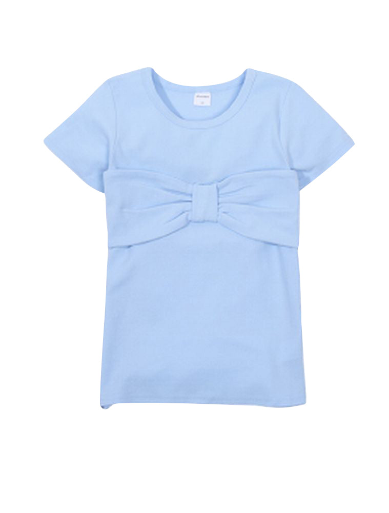 子供服 半袖 Tシャツ 女の子 ガールズ カットソー C-サックスブルー バリエーション画像