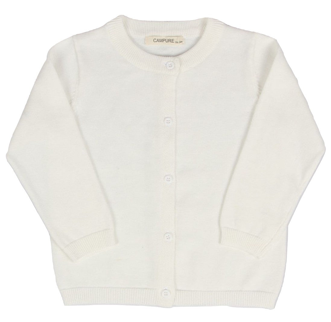 カーディガン 子供服 こども服 キッズ ベビー 長袖 ホワイト バリエーション画像