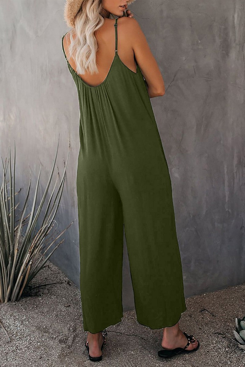 オールインワン ノースリーブ レディース ワイドパンツ 大きいサイズあり 婦人服 商品画像5
