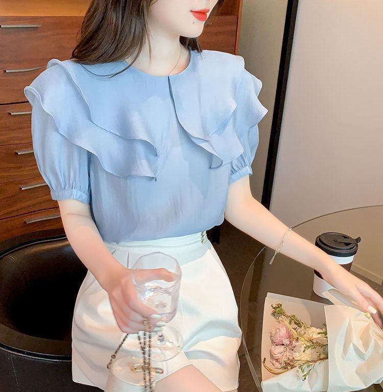 ブラウス 半袖 プルオーバー レディース 婦人服 トップス 商品画像5