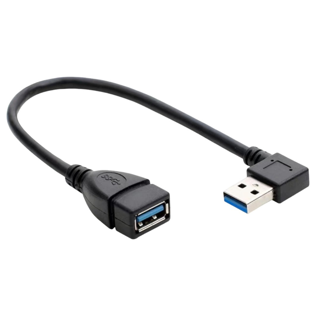 USB3.0延長ケーブル 延長コード 変換コネクタ オス メス L字型 右向き バリエーション画像