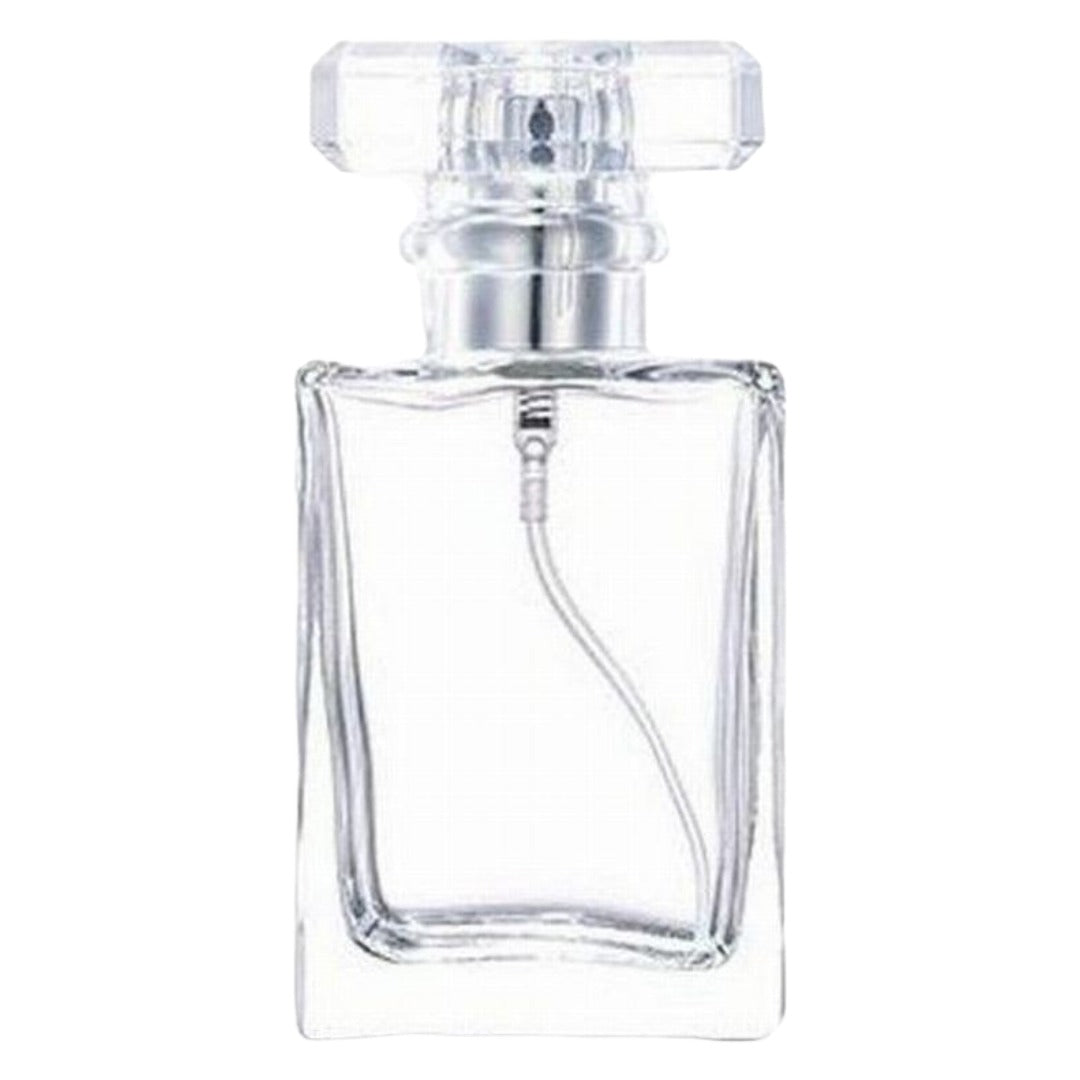 アトマイザー スプレーボトル 50ml 香水 詰め替え容器 ガラス製 クリア×シルバー バリエーション画像