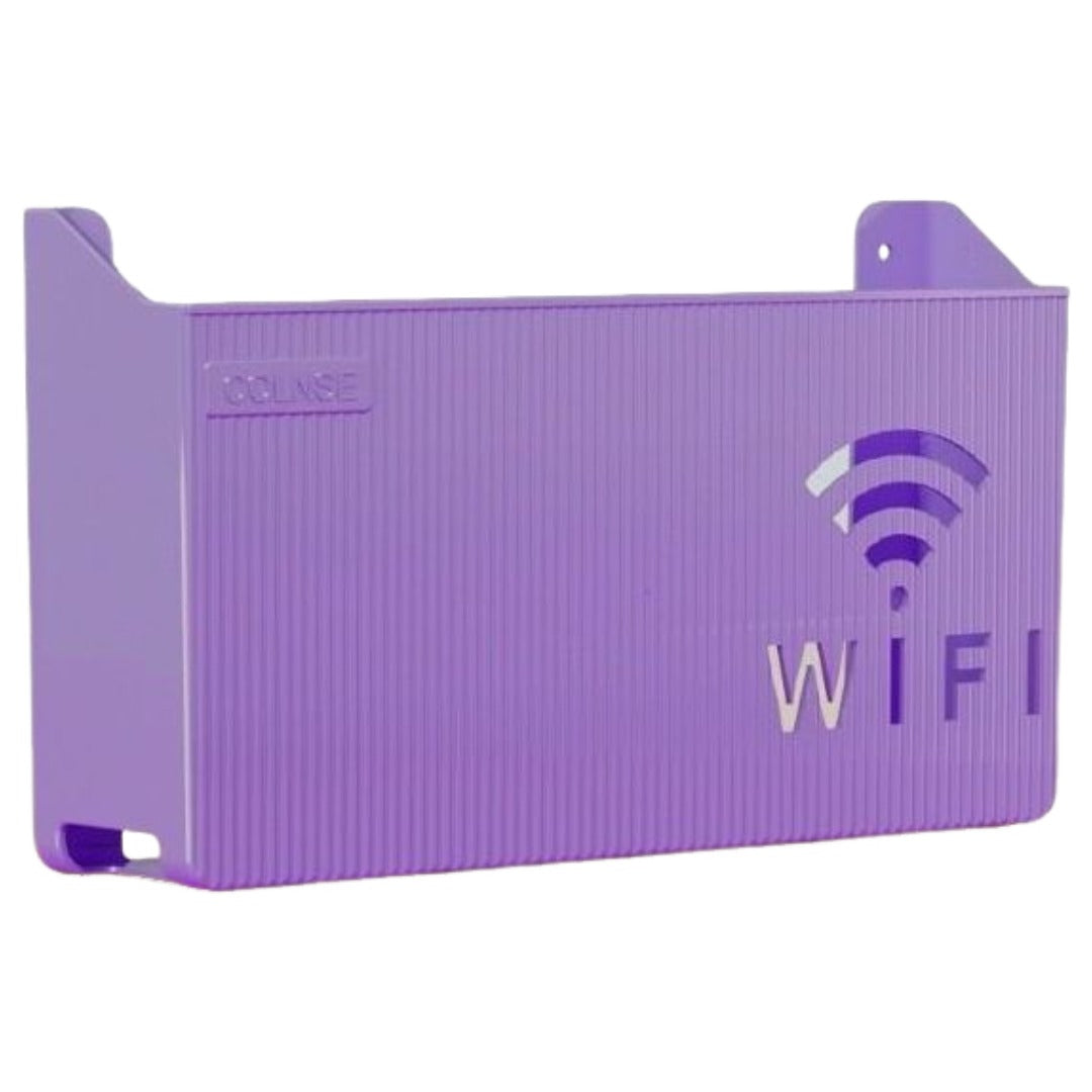 ルーター収納ボックス ケーブルボックス Wifi機器収納ボックス Wi-Fiルーター 壁掛け 配線整理 パープル バリエーション画像
