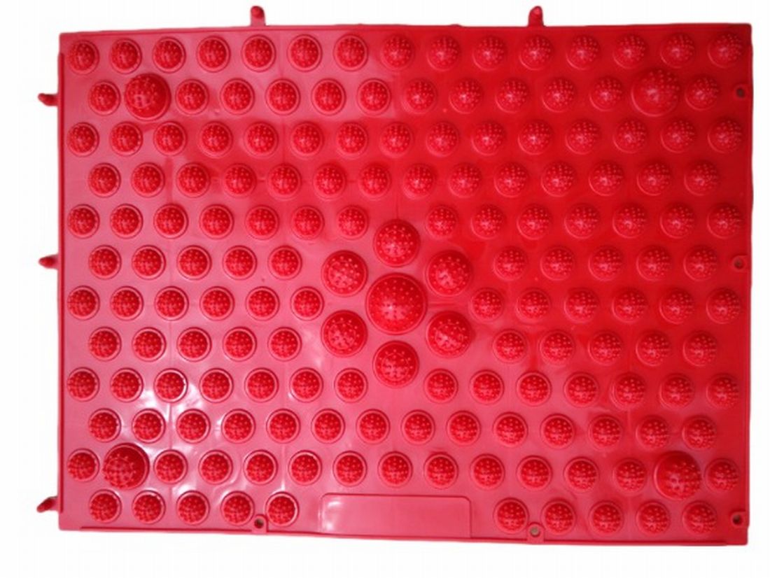 足つぼマット 足裏マット 単品 1枚 フットマット ツボ押し レッド バリエーション画像