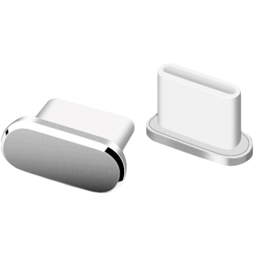 防塵キャップ コネクタカバー USB Type-C 単品 1個 シルバー バリエーション画像