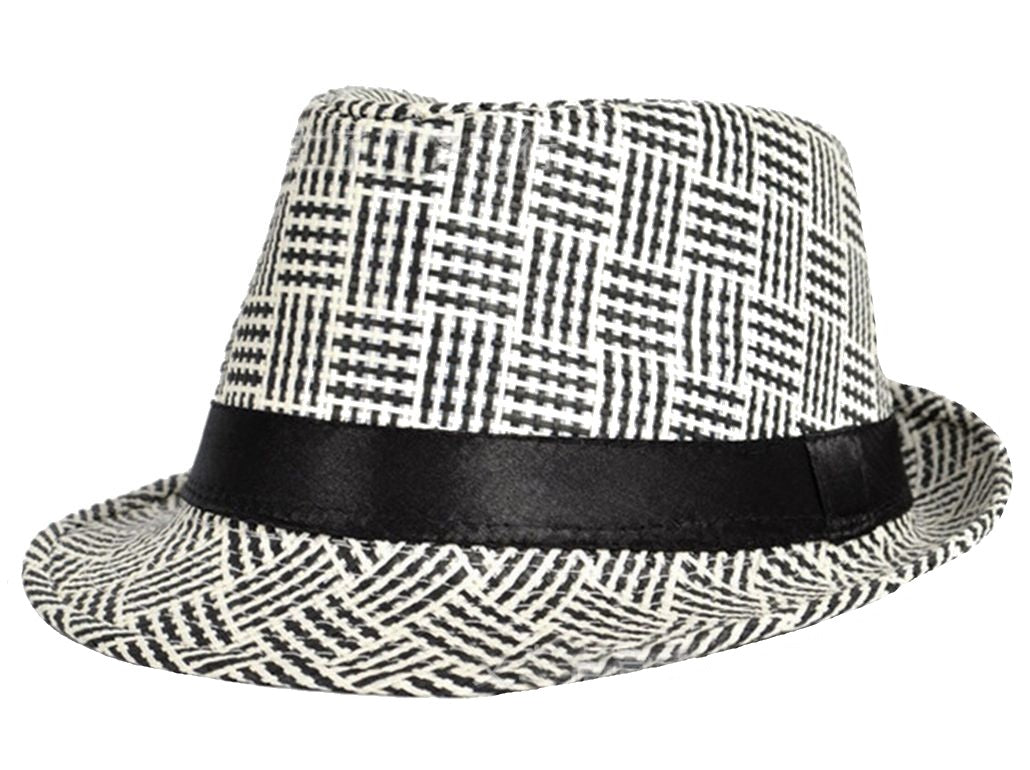 パナマ帽 中折れハット 麦わら帽子 ストローハット 中折れ帽子 パナマハット ブラック バリエーション画像