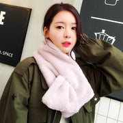 マフラー レディース プレゼント かわいい おしゃれ 女の子 キッズ クリスマスプレゼント クロス結び 色 コーデ スカーフ 誕生日プレゼント 単色 ふわふわ 冬 もこもこ もふもふ ギフト 女性 女子 ポアマフラー