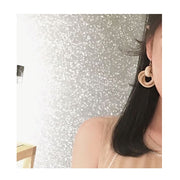 ピアス レディース アクセサリー 揺れる カジュアル リング 木製 かわいい シンプル 小物 雑貨
