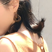ピアス レディース アクセサリー 揺れる カジュアル リング 木製 かわいい シンプル 小物 雑貨