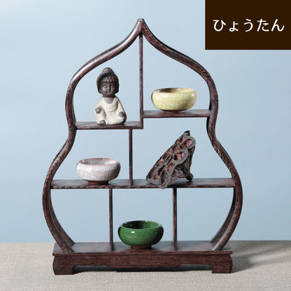 飾り棚 おしゃれ アジアン 伝統的 小物 陶器 商品画像5