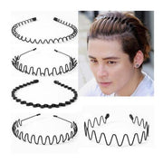 カチューシャ 3本セット メンズ レディース ヘアアクセサリー 髪飾り 髪留め オールバック 前髪 固定 洗顔 痛くない 波型 ウェーブ