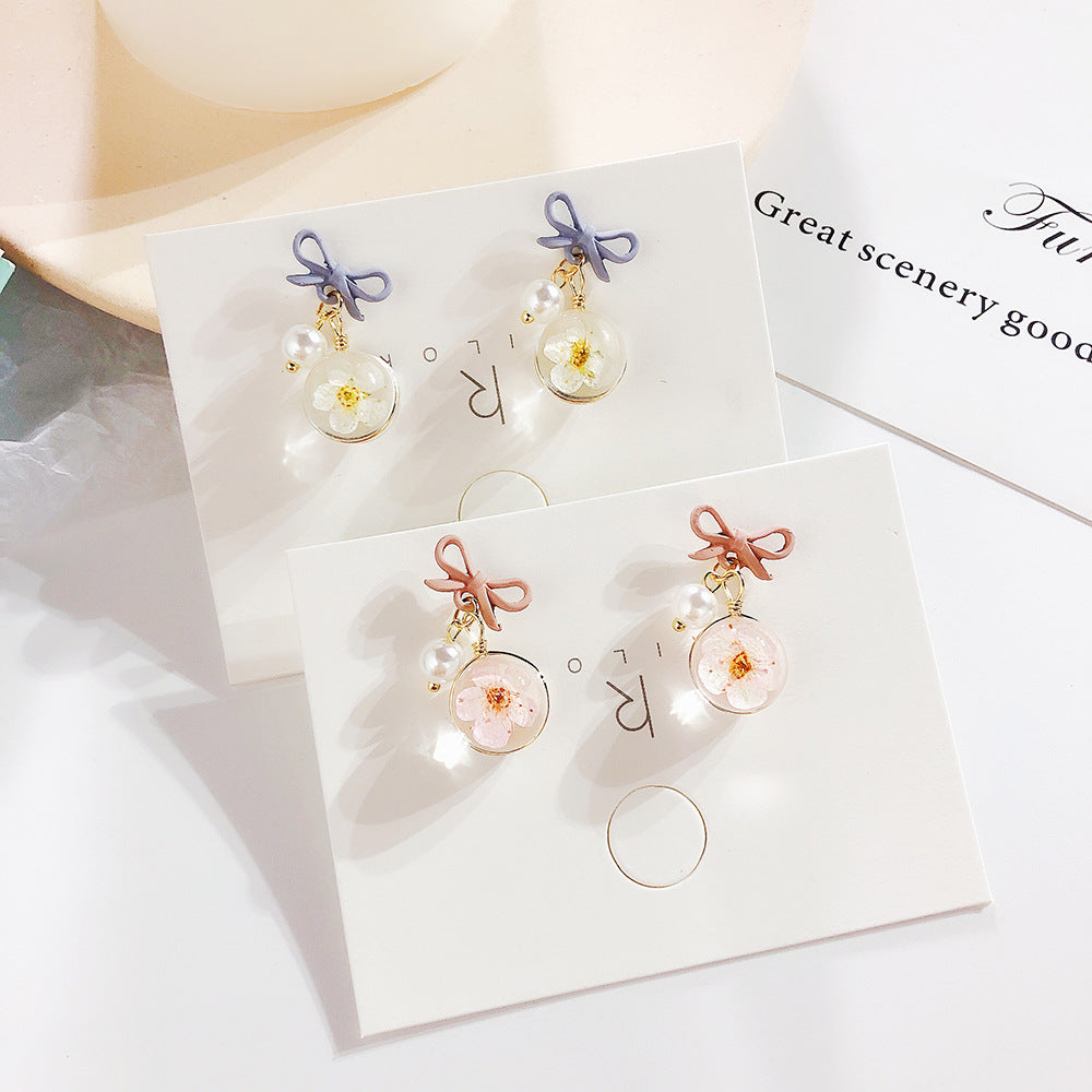 スタッドピアス レディース 女性用 アクセサリー 揺れる フェイクパール 商品画像3