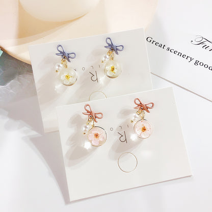 スタッドピアス レディース 女性用 アクセサリー 揺れる フェイクパール 商品画像3