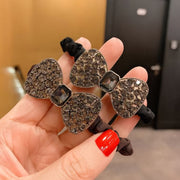 ヘアゴム リングゴム レディース 髪飾り 髪留め ヘアアクセサリー まとめ髪 ヘアアレンジ リボン ラインストーン 大人可愛い