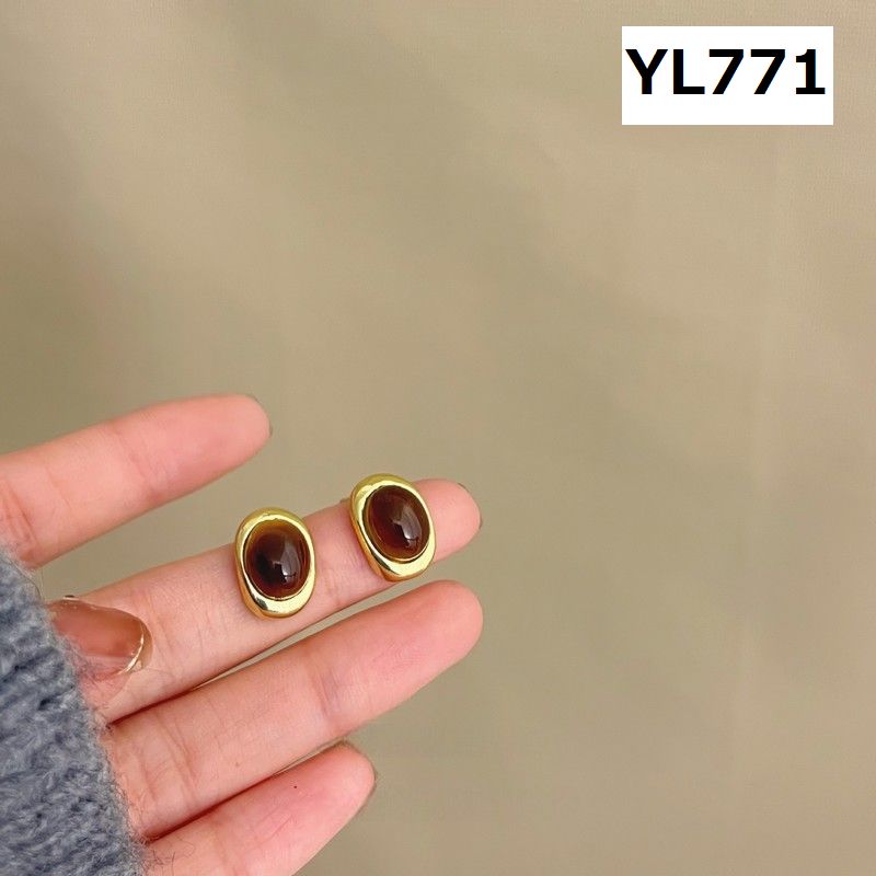 スタッドピアス アクセサリー 琥珀色 アンバーカラー レディース 女性用 商品画像2