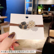 ヘアゴム レディース 女性用 ヘアアクセサリー ヘアポニー 髪ゴム 髪留め パール風 飾り付き モチーフ おしゃれ かわいい ヘアアレンジ ポニーテール 通勤 通学 普段使い デイリー オフィス 大人 ホワイト ピンク ネイビー 白