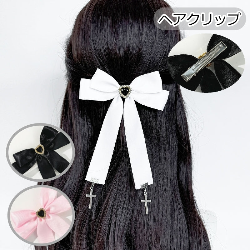 ヘアクリップ くちばしクリップ ヘアピン レディース 女性用 ヘアアクセサリー 髪留め 髪飾り ヘアアレンジ ファッション小物 リボン おしゃれ