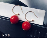 フープピアス アクセサリー レディース 女性 パール調 フェイクパール サークル 上品 おしゃれ 結婚式 パーティー お出かけ