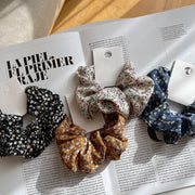シュシュ ヘアゴム 髪ゴム レディース 女性 ヘアアクセサリー ファッション雑貨 総柄 花柄 フラワー かわいい キュート カジュアル ガーリー フェミニン カントリー調