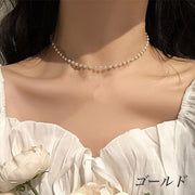 ネックレス チョーカー レディース 女性用 アクセサリー フェイクパール パール調 お洒落 おしゃれ 上品 可愛い かわいい 普段使い お出かけ デート デイリー パーティ セレモニー プレゼント ギフト ファッション小物