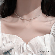 ネックレス チョーカー レディース 女性用 アクセサリー フェイクパール パール調 お洒落 おしゃれ 上品 可愛い かわいい 普段使い お出かけ デート デイリー パーティ セレモニー プレゼント ギフト ファッション小物