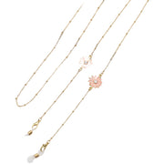 メガネチェーン マスクチェーン 眼鏡ストラップ レディース アクセサリ お花 可愛い おしゃれ プレゼント 贈り物 ギフト ファッション小物 女性用