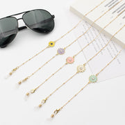 メガネチェーン マスクチェーン 眼鏡ストラップ レディース アクセサリ お花 可愛い おしゃれ プレゼント 贈り物 ギフト ファッション小物 女性用