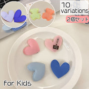 ヘアピン パッチン留め 2個セット ヘアアクセサリー 子供用 キッズ 女の子 髪留め 髪飾り スリーピン ハート クマ くま 熊 おしゃれ かわいい ヘアアレンジ ガーリー お出かけ デイリー ギフト プレゼント 子ども用 こども 女児 ファッション小物