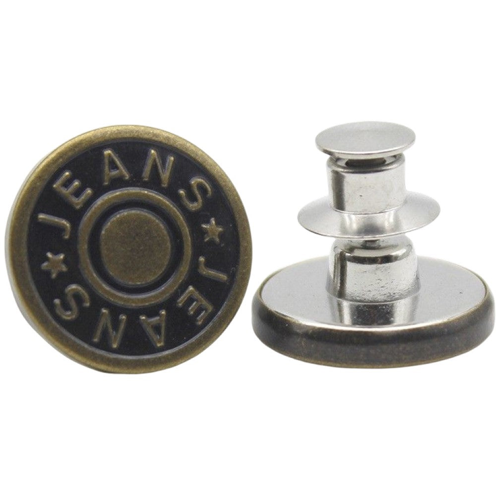 デニムボタン タックボタン 2個セット 金属製 17mm ジーンズボタン 10 バリエーション画像