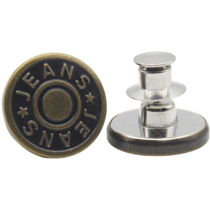 デニムボタン タックボタン 2個セット 金属製 17mm ジーンズボタン 10 バリエーション画像