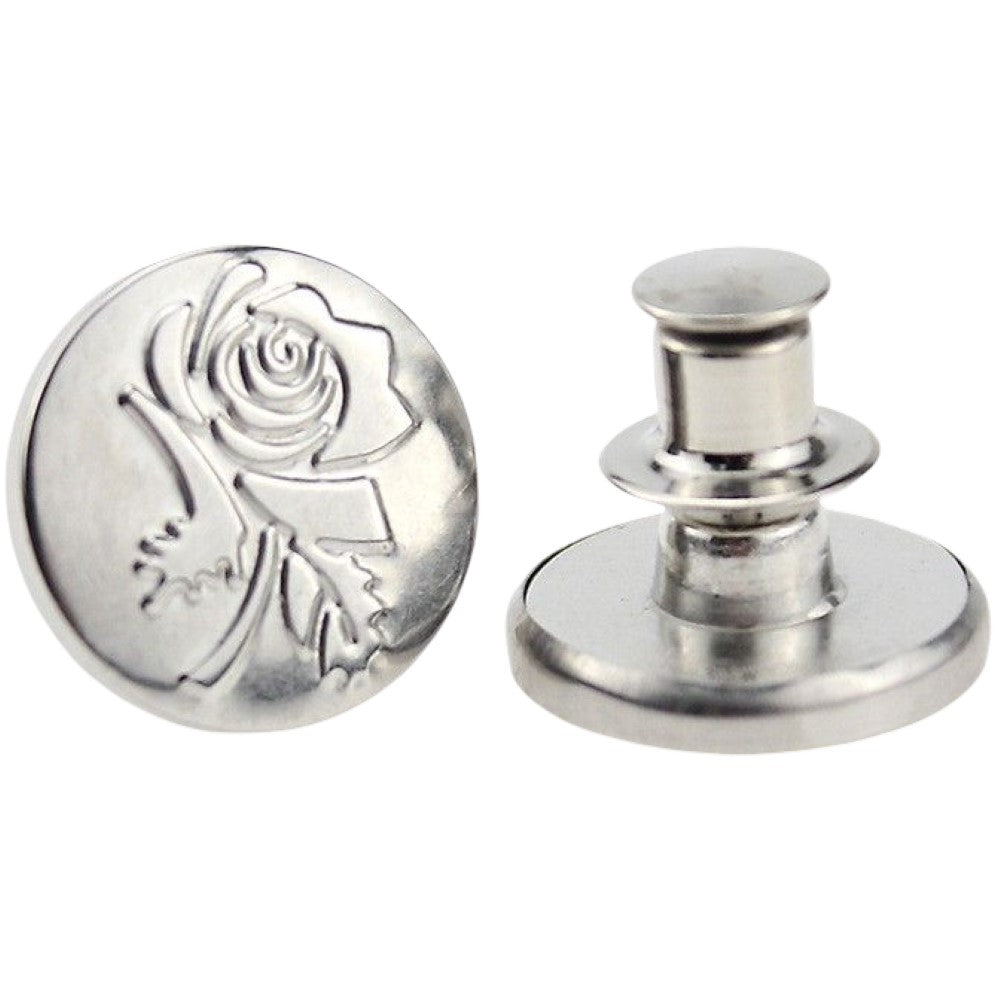 デニムボタン タックボタン 2個セット 金属製 17mm ジーンズボタン 15 バリエーション画像