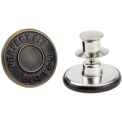 デニムボタン タックボタン 2個セット 金属製 17mm ジーンズボタン 4 バリエーション画像