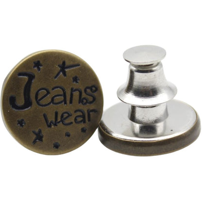 デニムボタン タックボタン 2個セット 金属製 17mm ジーンズボタン 5 バリエーション画像