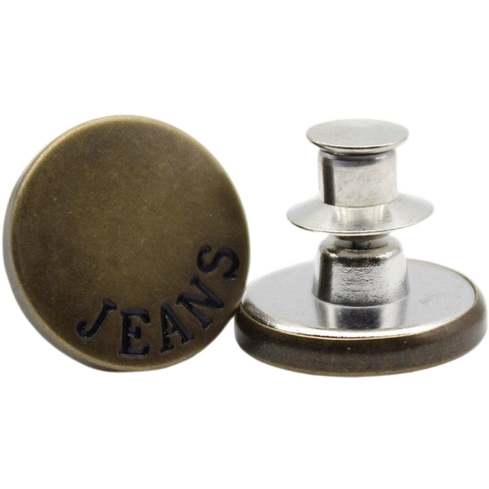 デニムボタン タックボタン 2個セット 金属製 17mm ジーンズボタン 7 バリエーション画像
