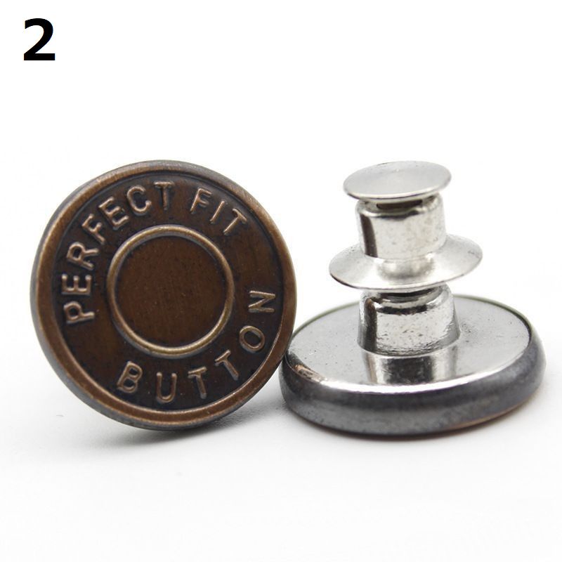 デニムボタン タックボタン 2個セット 金属製 17mm ジーンズボタン 商品画像4